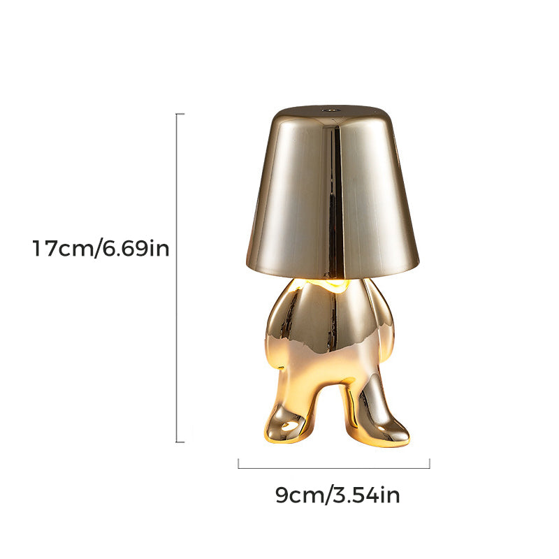 Thinker Little Golden Man Table Lamp