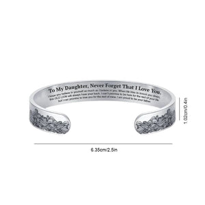 To My Daughter Proud of You Love Dad Bracelet