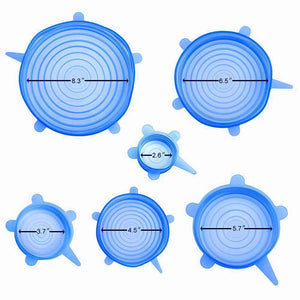 Silicone Stretch lid, 6PCS