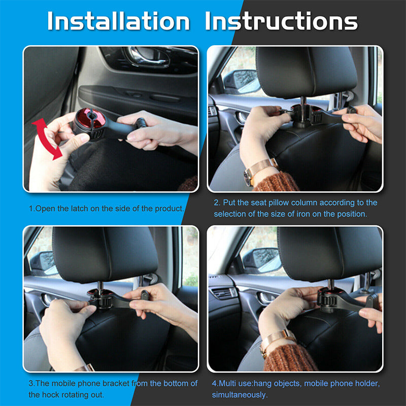 Headrest Bracket Car Hook