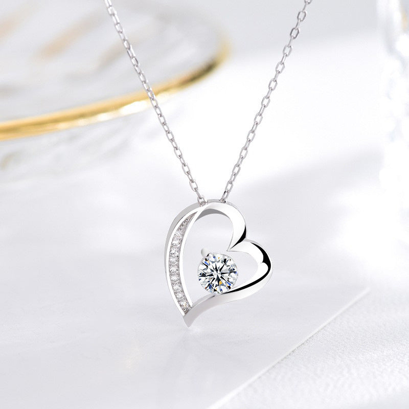 Silver Forever Love Heart Necklace