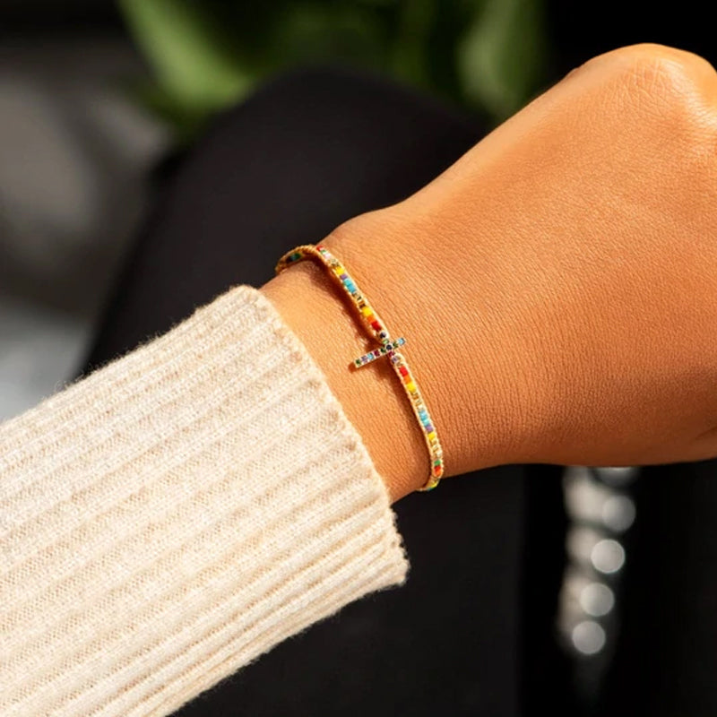 GOD HAS A PLAN CROSS BRACELET
