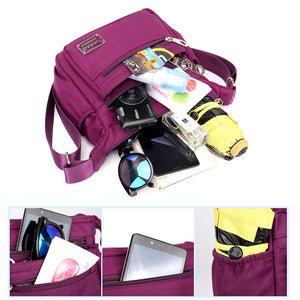 Women’s Multi-layer Nylon Crossbody Bag