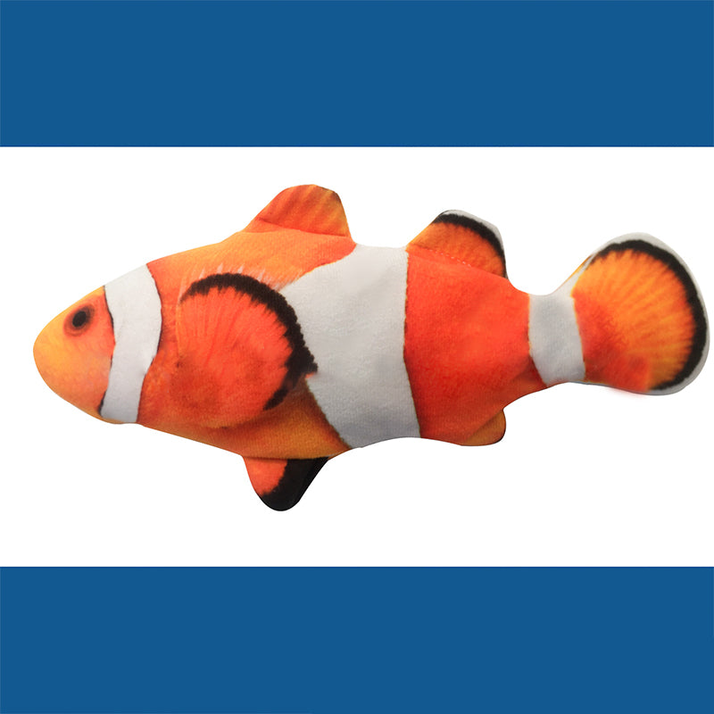 Plush Simulation USB Charging Cat Fish Toy