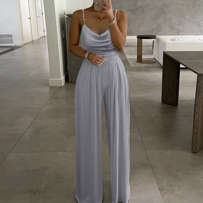 Soft Loose Strapped Jumpsuit