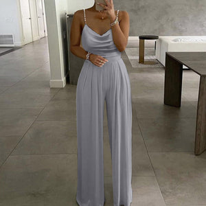Soft Loose Strapped Jumpsuit