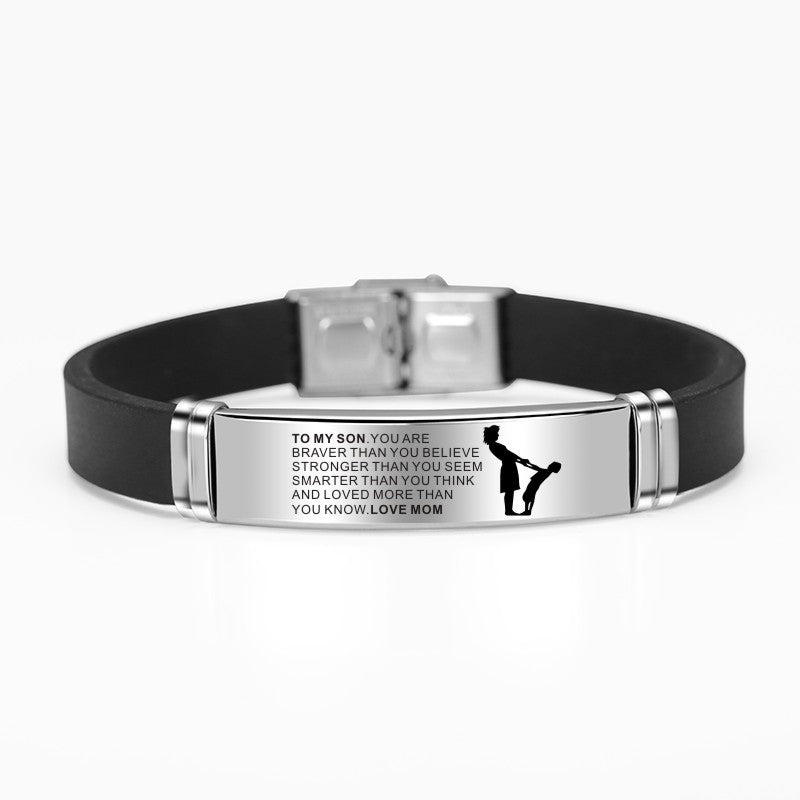 To My Son Inspirational Bracelet