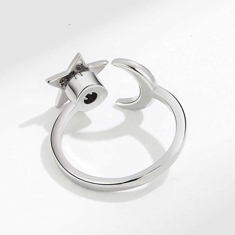 Adjustable Moon & Stars Anxiety Ring