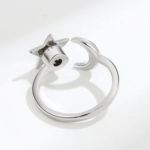 Adjustable Moon & Stars Anxiety Ring