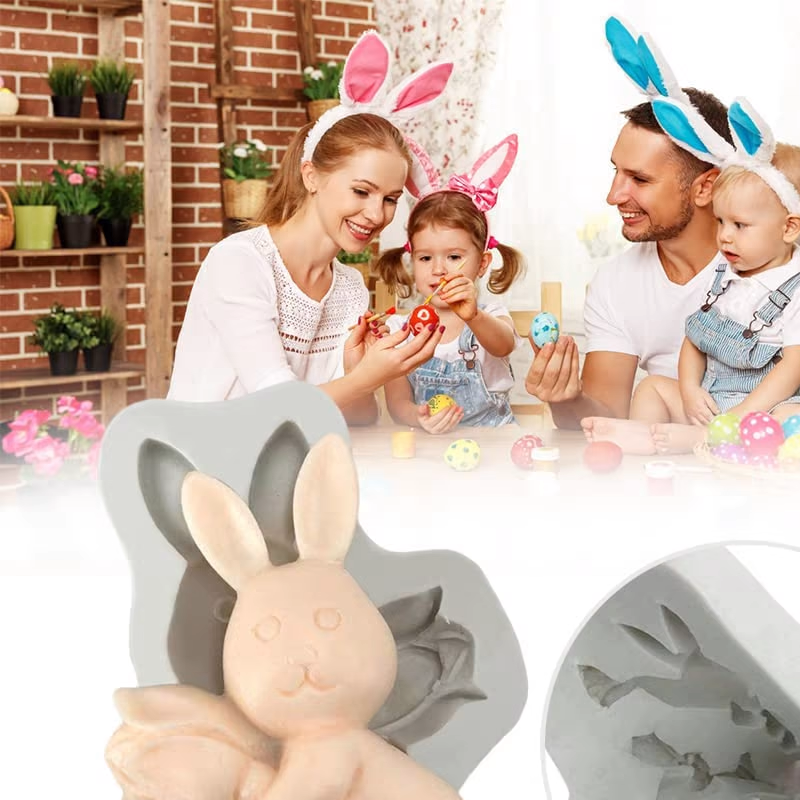 3D Egg Bunny Silicone Mold