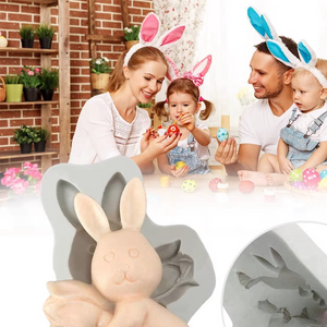 3D Egg Bunny Silicone Mold