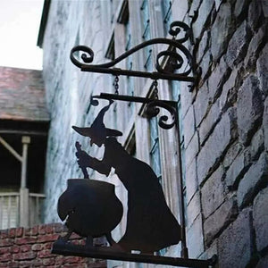 Witch Cauldron Silhouette Wall Decor