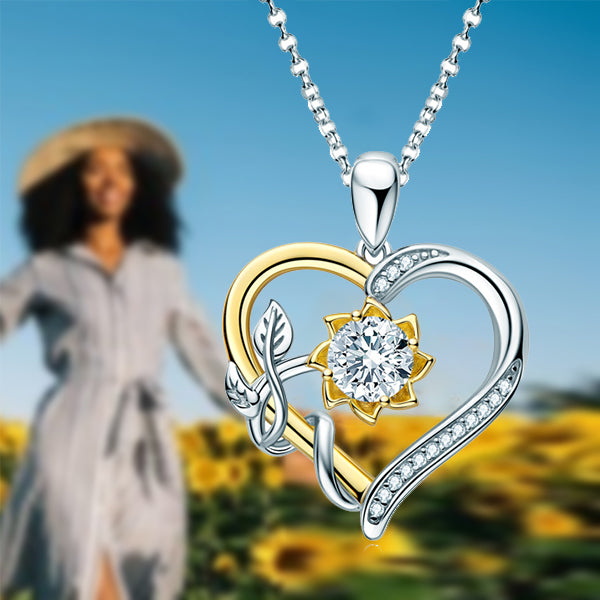 Fashion Round Cut Sunflower Necklace