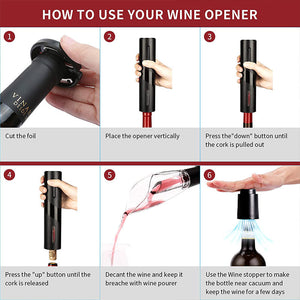 Electric Wine Bottle Corkscrew set