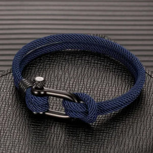 U-shaped Buckle Nylon Braided Bracelet