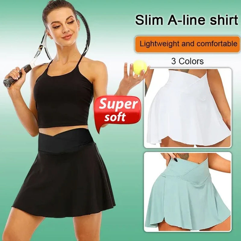 Fashion Women’s Quick-Dry Tennis Pant-Skirts with Pockets