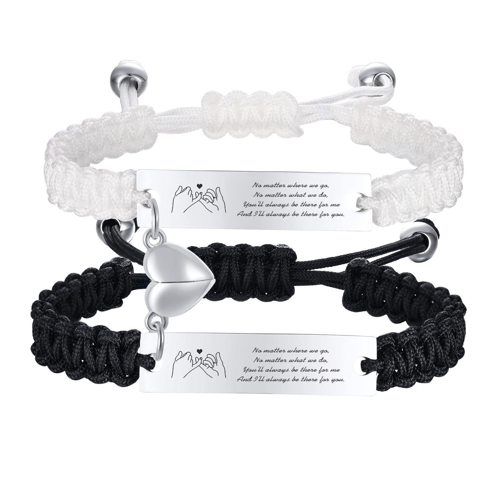 Magnetic Couple Braided Bracelets