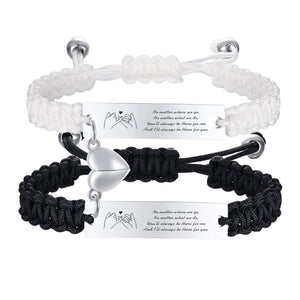 Magnetic Couple Braided Bracelets
