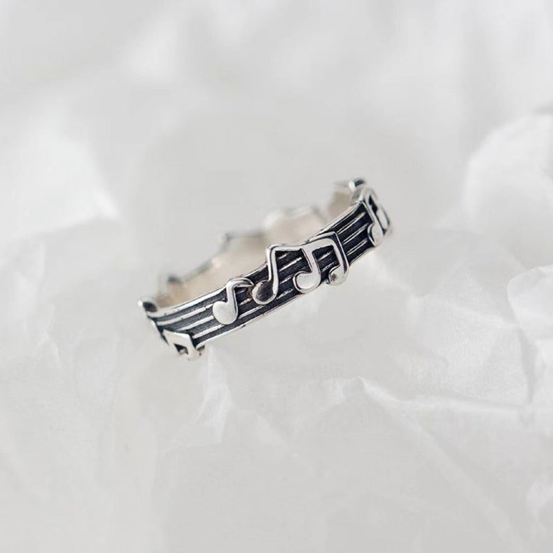 Music Note Ring Music Adjustable Couple's Ring