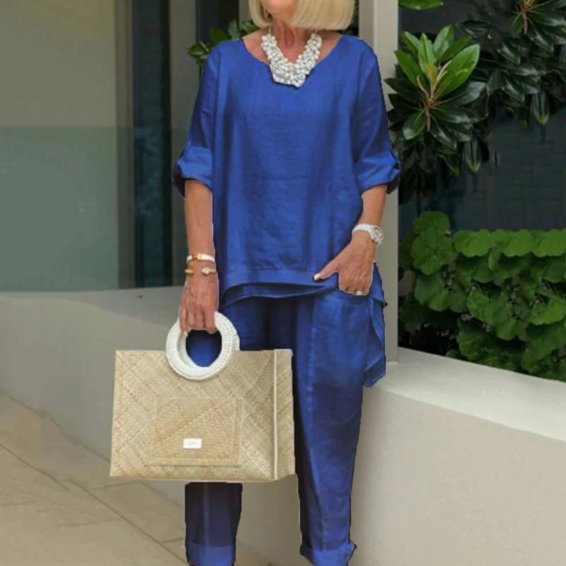 Women's Casual Cotton Suit