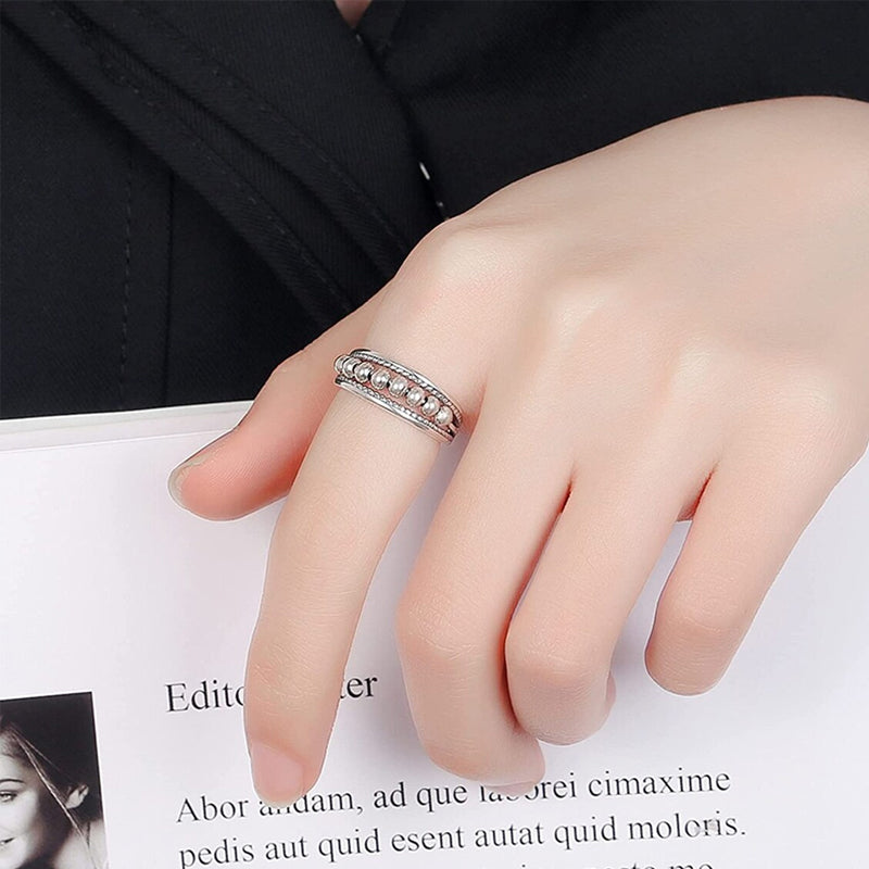 Ring With Polkadot Beads