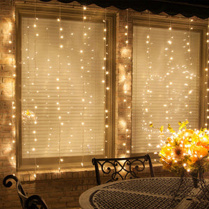 Twinkle Star 300 LED Window Curtain String Light