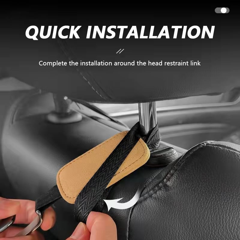 Premium Suede Car Seat Hook