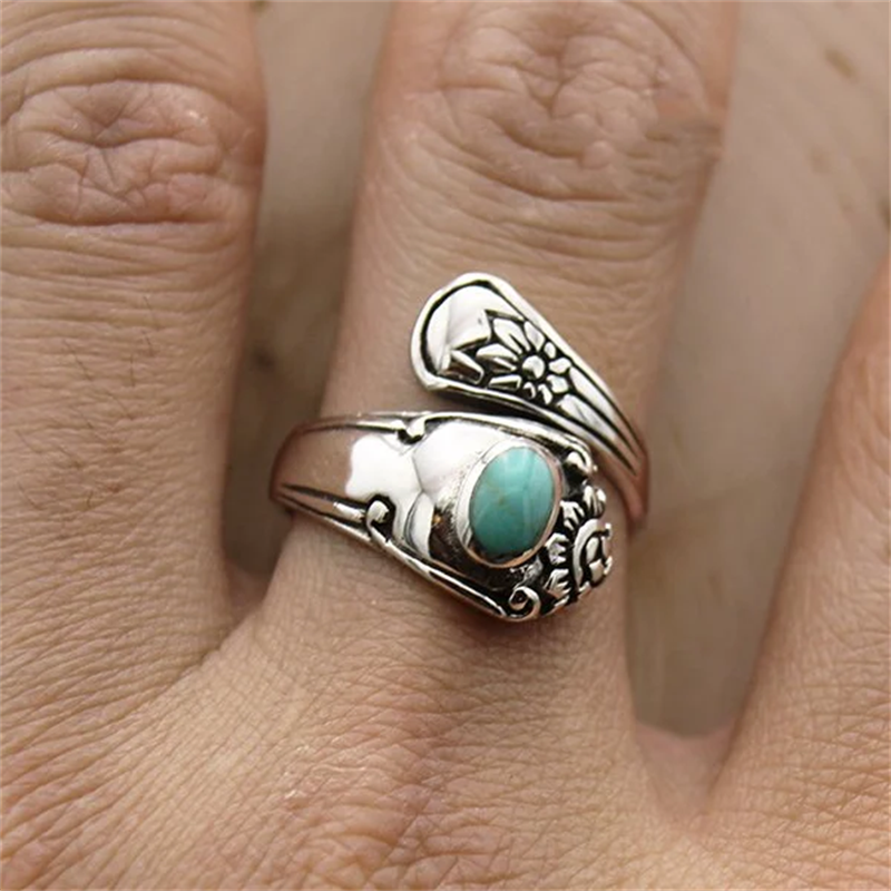 Turquoise Spoon Vintage Ring