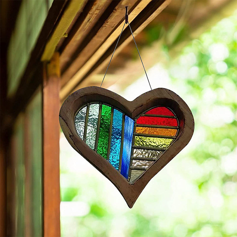 Wooden Painted Love Ornaments Home Decoration