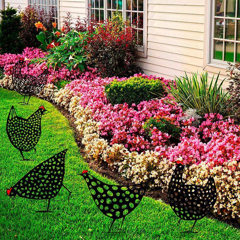 Garden Simulated Chicken Ornament