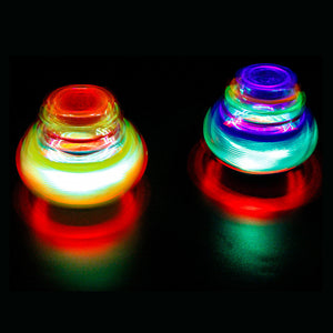 Music Flashing Spinners Toy with Launcher