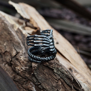 Punk Skeleton Claw Ring