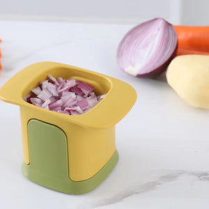 Mini kitchen hand press vegetable cutter