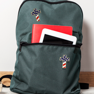 Adorable American Cross Pin