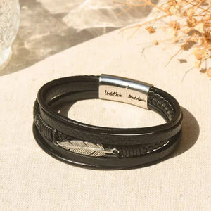 Memorial Feather Men's Bracelet