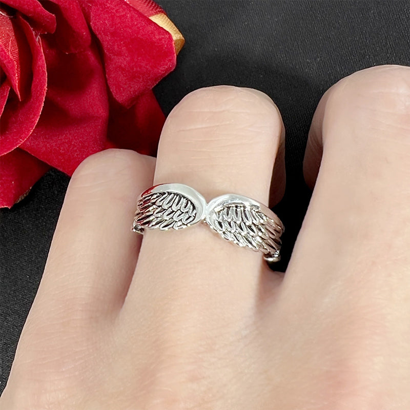 Angel Wings Feather Ring