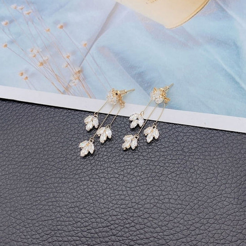Maple Crystal Earrings