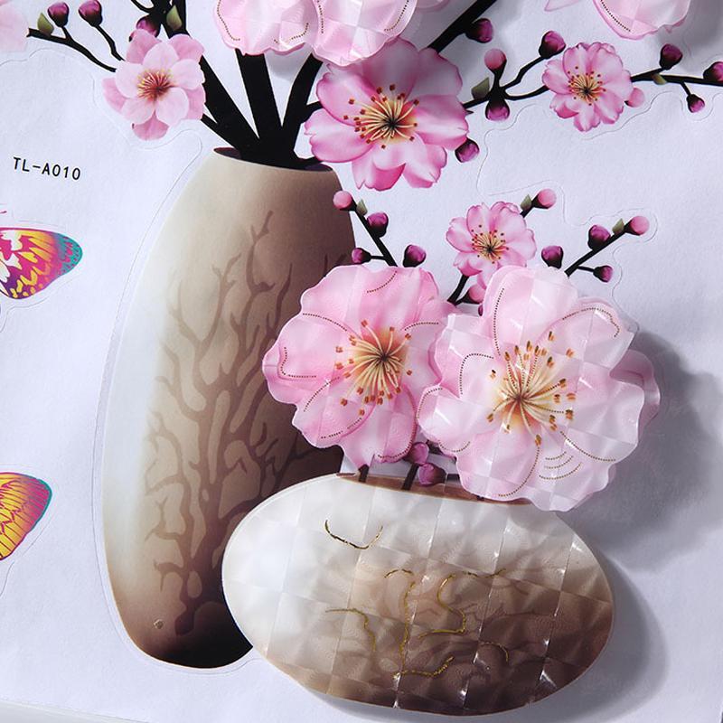 3D Vase Wall Sticker