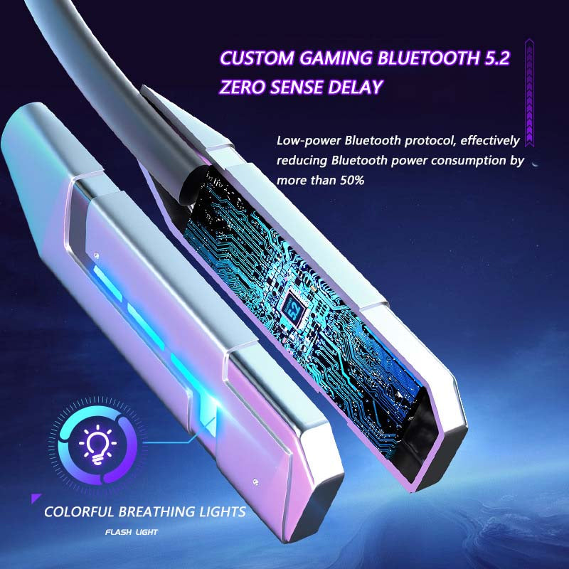 Waterproof Hanging Neck Gaming Headphones