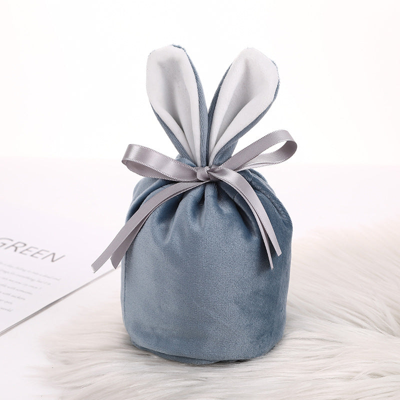 Easter Bunny Velvet Basket