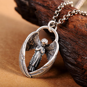 Praying Angel Pendant Necklace