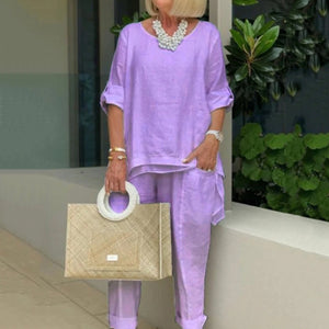 Women's Casual Cotton Suit
