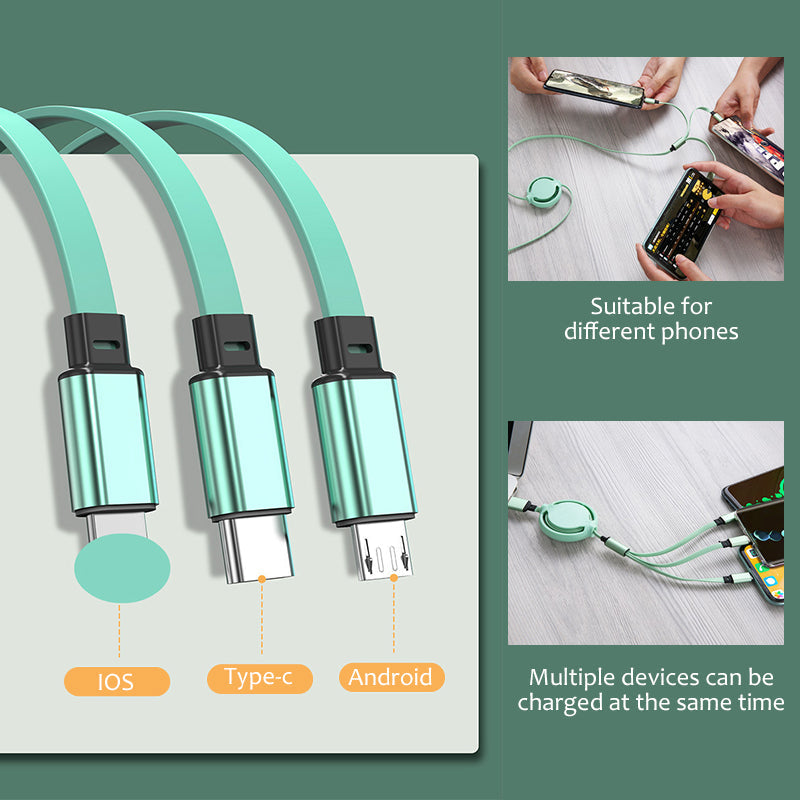 3 in 1 Fast Magic Cable Suitable for iPhone