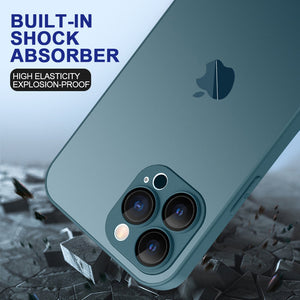 Glass Lens Film Mobile Case for iPhone