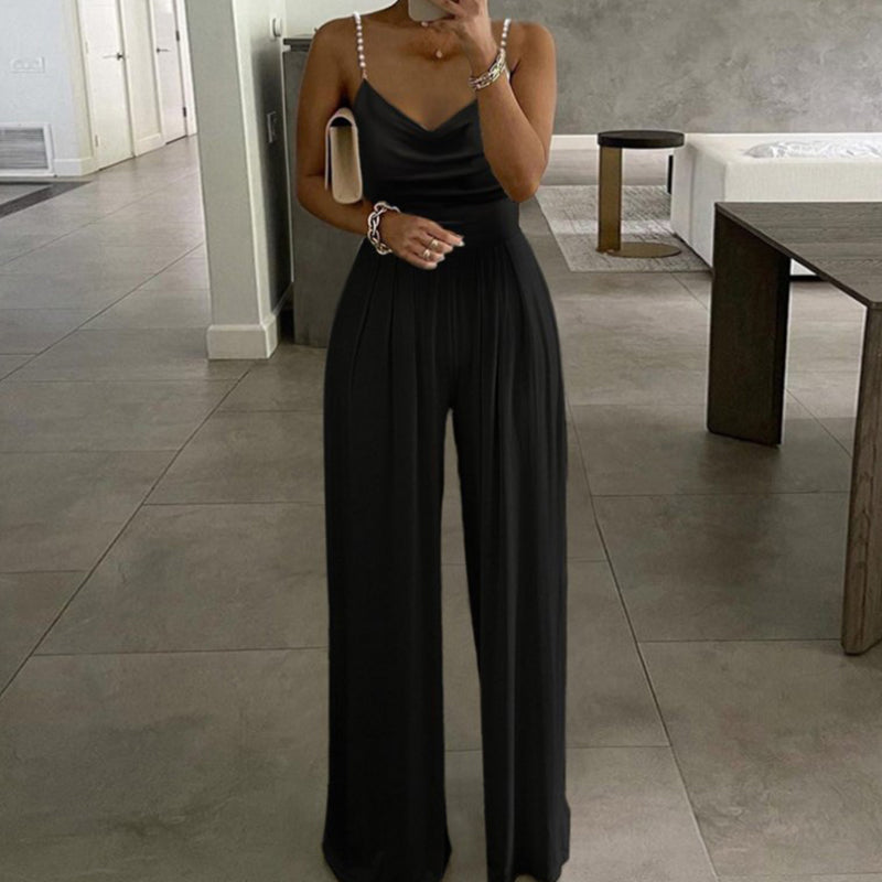Soft Loose Strapped Jumpsuit