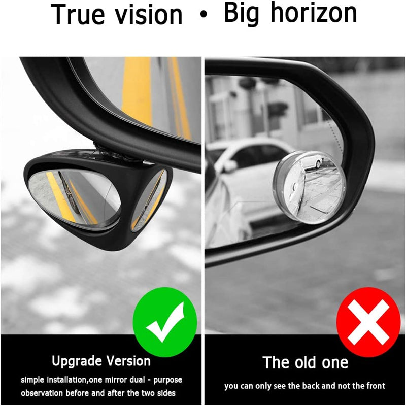 360°Rotatable Car Blind Spot Mirrors
