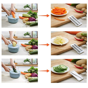 9 Sets Multi-Function Vegetable Slicer