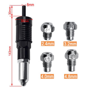 Professional Rivet Gun Adapter Kit