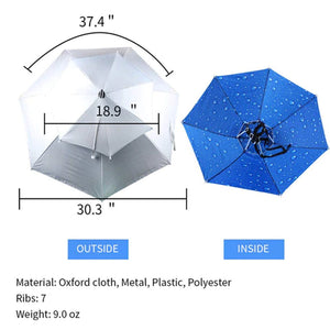 Outdoor Double Layer Umbrella Hat