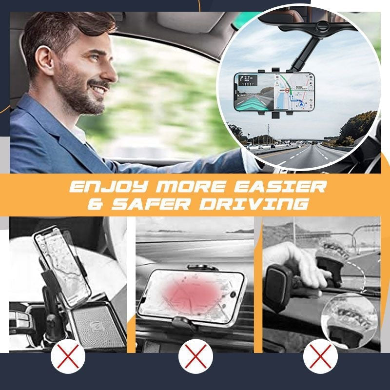 Rotatable & Retractable Car Phone Holder